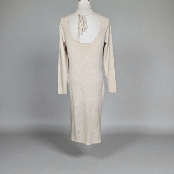 Banana Republic Cream Long Sleeve Sweater Dress NWT - Picture 7 of 10